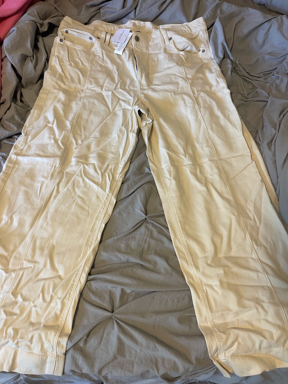 American Eagle Outfitters Cream Chino Pants